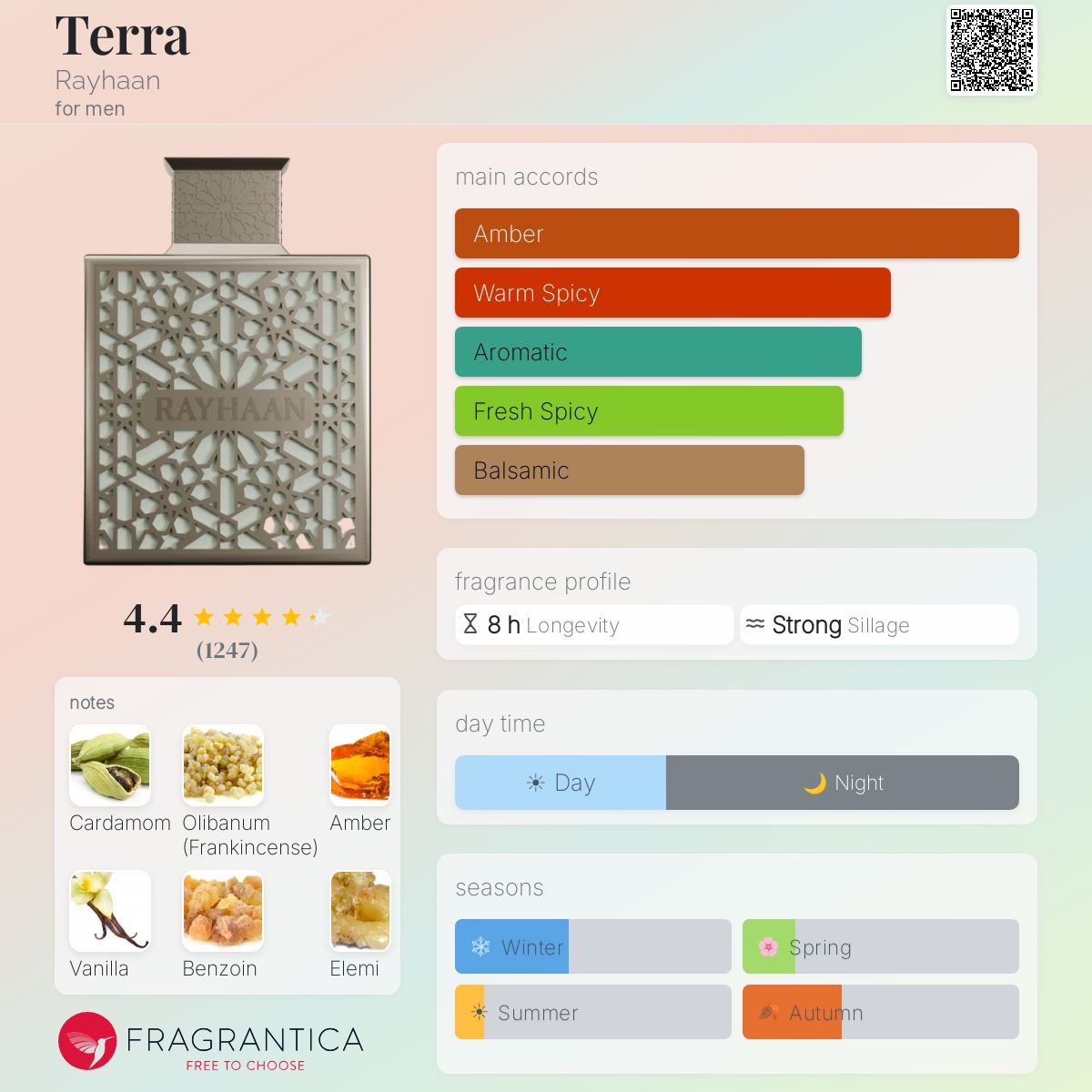 Rayhaan Terra Eau De Parfum 100ml | Pulse Perfumery